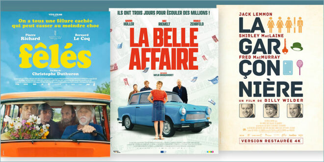 sorties Comédie du 28 août 2024 : Fêlés, La Belle affaire (Zwei zu Eins), La Garçonnière (The Apartment)